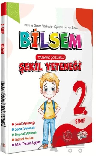 2. Sınıf Bilsem Hazırlık Şekil Yeteneği Tamamı Çözümlü – Kolektif – Editör Yayınevi kitap kapağı