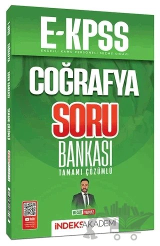 2026 E-KPSS Coğrafya Soru Bankası – Mesut Yılmaz – İndeks Akademi Yayıncılık kitap kapağı
