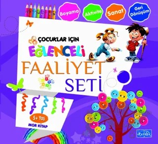 Eğlenceli Faaliyet Seti Mor Kitap – 5 Yaş Üzeri – Kolektif – Parıltı Yayınları kitap kapağı