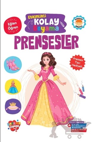 Etkinlikli Kolay Boyama - Prensesler – Kolektif – Boyama Zamanı kitap kapağı