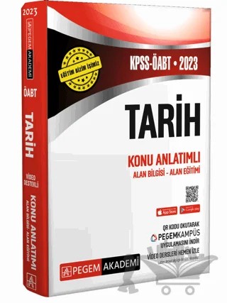 2023 KPSS ÖABT Tarih Konu Anlatımlı – Kolektif – Pegem Akademi Yayıncılık kitap kapağı