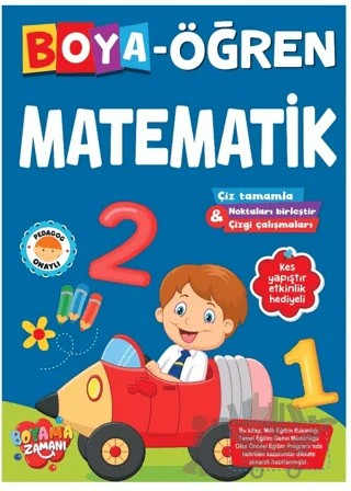 Boya Öğren – Matematik – Abdullah Karaca – Boyama Zamanı kitap kapağı