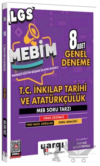 8. Sınıf LGS MEBİM T.C. İnkılap Tarihi ve Atatürkçülük 8 Adet Genel Deneme – Kolektif – Yargı Yayınevi kitap kapağı