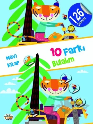 10 Farkı Bulalım - Mavi Kitap – Kolektif – 0-6 Yaş Yayınları kitap kapağı