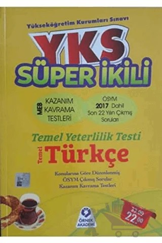 2018 YKS Süper İkili Temel Türkçe – Kolektif – Örnek Akademi kitap kapağı