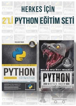 Herkes İçin 2'li PYTHON Eğitim Seti (2 Kitap) – Volkan Taşçı – Dikeyeksen Yayın Dağıtım kitap kapağı