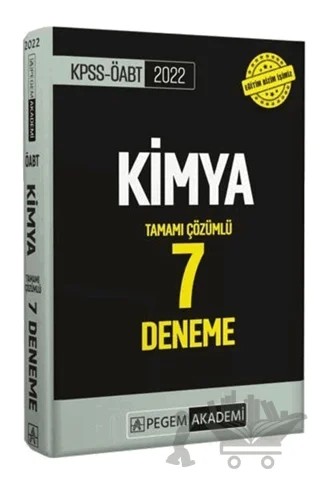 2022 KPSS ÖABT Kimya Tamamı Çözümlü 7 Deneme – Kolektif – Pegem Akademi Yayıncılık kitap kapağı