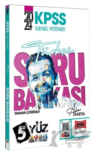 2024 KPSS Genel Yetenek 5Yüz Türkçe Tamamı Çözümlü Soru Bankası – Aker Kartal – Yargı Yayınevi kitap kapağı
