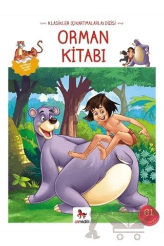 Orman Kitabı - Klasikler Çıkartmalarla Dizisi – Joseph Rudyard Kipling – Almidilli kitap kapağı