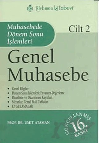 Genel Muhasebe Cilt: 2 – Ümit Ataman – Türkmen Kitabevi kitap kapağı