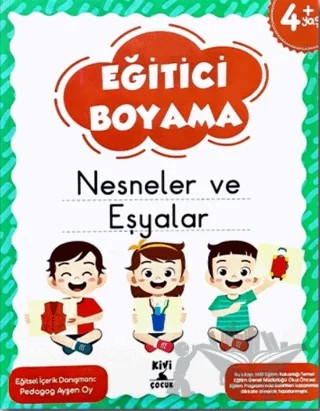 Kivi Eğitici Boyama Nesneler Ve Eşyalar – Kolektif – Kivi Çocuk Yayınları kitap kapağı