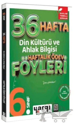 6. Sınıf Din Kültürü ve Ahlak Bilgisi 36 Haftalık Ödev Föyleri – Kolektif – Yargı Yayınevi kitap kapağı