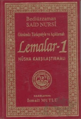 Lemalar 1 – Bediüzzaman Said Nursi – Mutlu Yayınevi kitap kapağı