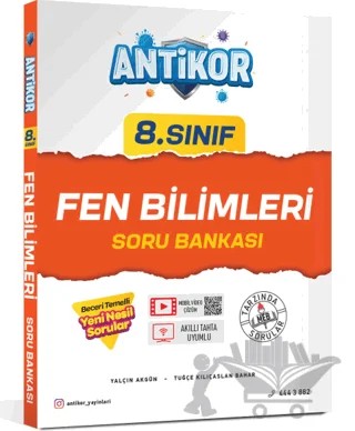 8. Sınıf Fen Bilimleri Soru Bankası – Kolektif – Antikor Yayınları kitap kapağı