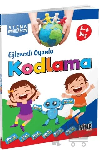Stema Eğlenceli Oyunlu Kodlama (5-6 Yaş) – Kolektif – Niha Çocuk kitap kapağı