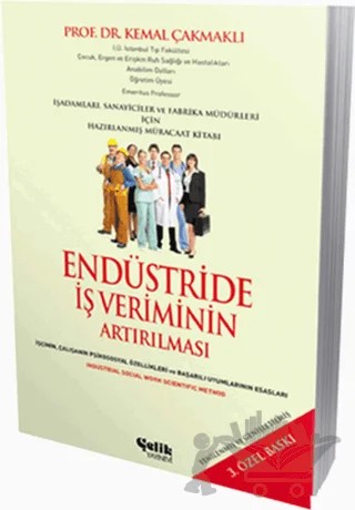 Endüstride İş Veriminin Arttırılması – Kemal Çakmaklı – Çelik Yayınevi kitap kapağı