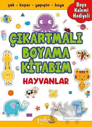 Çıkartmalı Boyama Hayvanlar – Buçe Dayı – Pinokyo Yayınları kitap kapağı