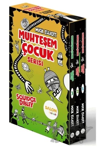 Muhteşem Çocuk Squidge Dibley Serisi (Kutulu 3 Kitap Takım) – Mick Elliott – Salon Yayınları - Çocuk kitap kapağı