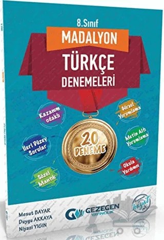 8. Sınıf Türkçe Madalyon Denemeleri – Mesut Bayar – Gezegen Yayıncılık kitap kapağı