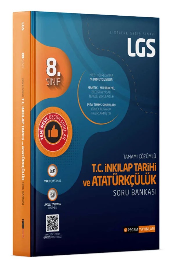 LGS T.C. İnkılap Tarihi ve Atatürkçülük Tamamı Çözümlü Soru Bankası – Kolektif – Pegem Akademi Yayıncılık kitap kapağı