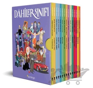 Dahiler Sınıfı Serisi Kutulu Set (15 Kitap) – Sergio Rossi, Pierdomenico Baccalario, Sarah Rossi, Jacopo Olivieri, Alessandro Gatti, Tommaso Percivale, Sabina Colloredo, Davide Morosinotto, Daniele Aristarco – Domingo Yayınevi kitap kapağı