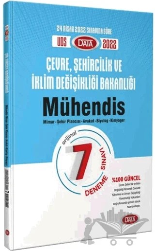 Çevre, Şehircilik ve İklim Değişikliği Bakanlığı Unvan Değişikliği Mühendis 7 Deneme Sınavı – Kolektif – Data Yayınları kitap kapağı