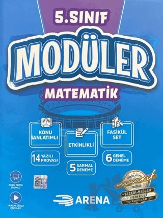 5. Sınıf Matematik Modüler Konu Anlatımlı Fasikül Set – Kolektif – Arena Yayınları kitap kapağı
