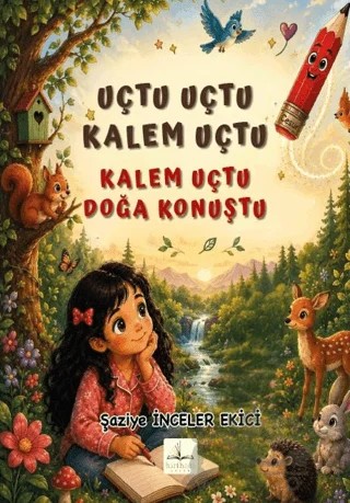 Uçtu Uçtu Kalem Uçtu - Kalem Uçtu Doğa Konuştu – Harfhane Çocuk Yayınevi kitap kapağı