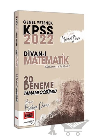 2022 KPSS Genel Yetenek Divan-ı Matematik Tamamı Çözümlü 20 Deneme – Mustafa Duman – Yargı Yayınevi kitap kapağı