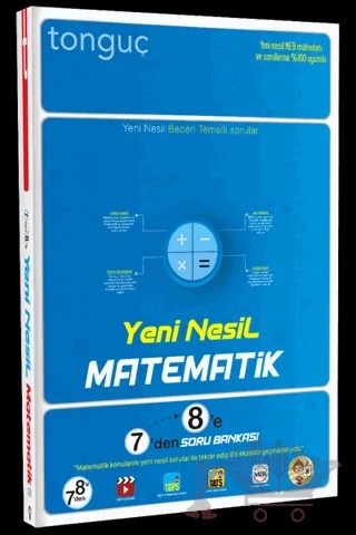 Yeni Nesil Matematik 7'den 8'e Soru Bankası - 2022 – Kolektif – Tonguç Akademi kitap kapağı