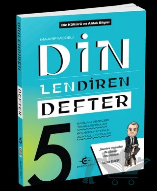 5. Sınıf Dinlendiren Defter – İzzet Eker – Eker Test Yayınları kitap kapağı
