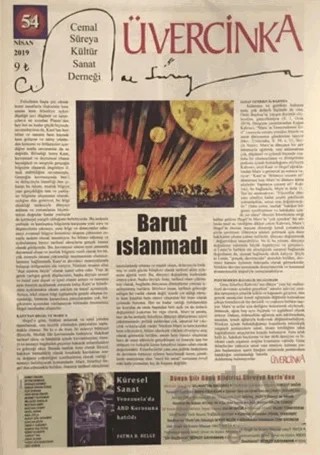 Üvercinka Dergisi Sayı: 54 Nisan 2019 – Üvercinka Dergisi kitap kapağı