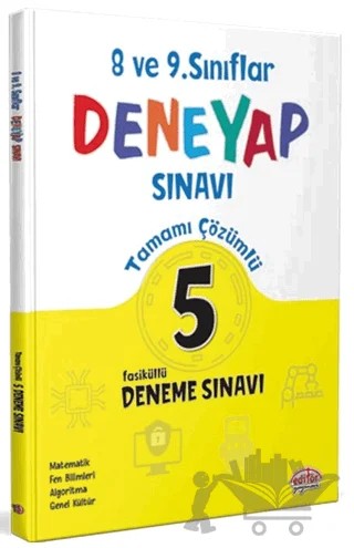 8-9. Sınıf Deneyap Tamamı Çözümlü 5 Deneme Sınavı – Kolektif – Editör Yayınevi kitap kapağı