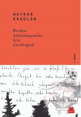 Derdini Anlatamayanlar İçin Ansiklopedi – Haydar Ergülen – Kırmızı Kedi Yayınevi kitap kapağı