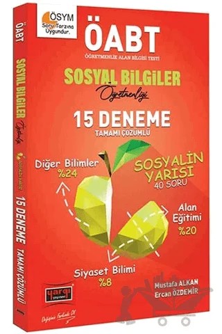 2020 ÖABT Sosyal Bilgiler Öğretmenliği Tamamı Çözümlü 15 Deneme – Mustafa Alkan – Yargı Yayınevi kitap kapağı