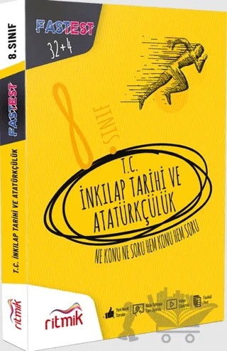 8. Sınıf T.C İnkılap Tarihi ve Atatürkçülük Fastest 32+4 – Kolektif – Ritmik Yayınları kitap kapağı
