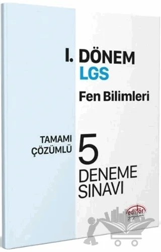 Editör Yayınları 8. Sınıf LGS Fen Bilimleri 1. Dönem 5 Deneme – Kolektif – Editör Yayınevi kitap kapağı