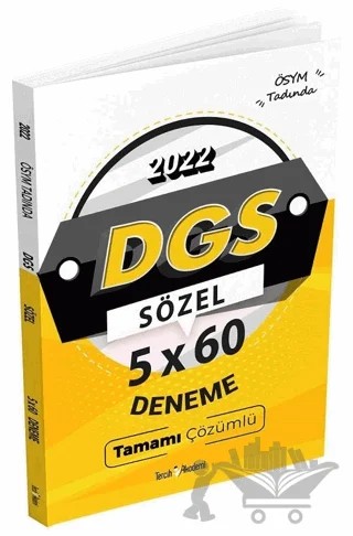 2022 DGS Sözel 5x60 Deneme Tamamı Çözümlü – Kolektif – Tercih Akademi Yayınları kitap kapağı
