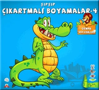 Şıpşıp Çıkartmalı Boyamalar 4 - Orman Hayvanları – Yağmur Bülbül – Kuzey Yayınları kitap kapağı