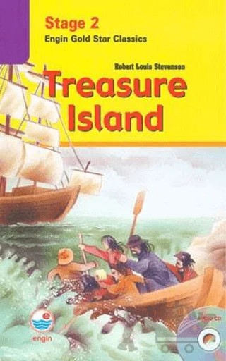 Treasure Island (Cd'li) - Stage 2 – Robert Louıs Stevenson – Engin Yayınevi kitap kapağı