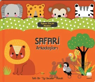 Uykusu Kaçan Minikler Safari Arkadaşları – Elizabeth Cook – Uçan Fil Yayınları kitap kapağı