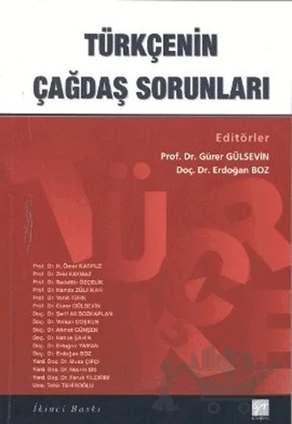 Türkçenin Çağdaş Sorunları – Kolektif – Gazi Kitabevi kitap kapağı