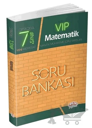7. Sınıf VIP Matematik Soru Bankası – Kolektif – Editör Yayınevi kitap kapağı
