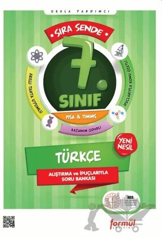 Sıra Sende 7. Sınıf Türkçe Soru Bankası – Mehmet Laçin, Ahmet Sınar – Formül Yayınları kitap kapağı