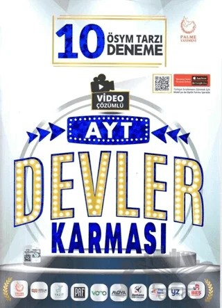 Palme YKS AYT Devler Karması 10 Deneme Sınavı – Kolektif – Palme Yayınları kitap kapağı