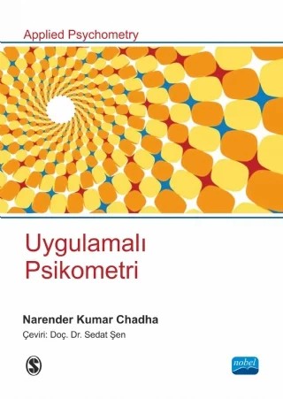 UYGULAMALI PSİKOMETRİ - Applied Psychometry – Narender Kumar Chadha – Nobel Akademik Yayıncılık kitap kapağı