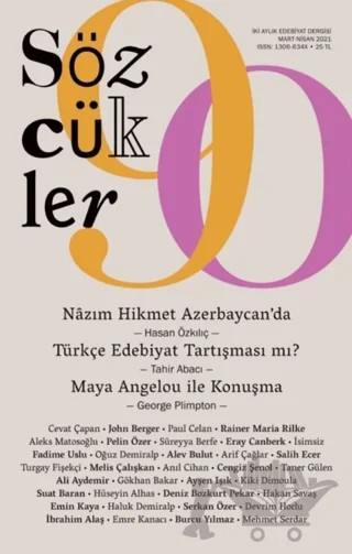 Sözcükler Dergisi Sayı: 90 Mart-Nisan 2021 – Sözcükler Yayınları kitap kapağı