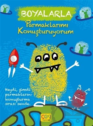 Boyalarla Parmaklarımı Konuşturuyorum – Kolektif – Çoki Yayınları kitap kapağı