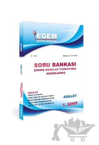 1. Sınıf Adalet Soru Bankası (C107-1) – Kolektif – Egem Eğitim Yayınları kitap kapağı