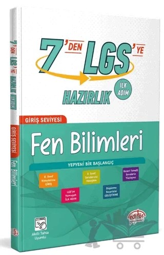 7'den LGS’ye Hazırlık Fen Bilimleri – Kolektif – Editör Yayınevi kitap kapağı